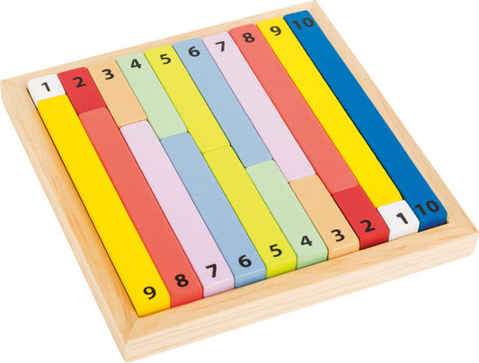 small foot ”Utbilda” matematiska pinnar | Pedagogisk leksak | 100% Fsc