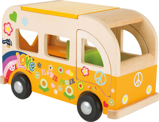 small foot Trä Hippie Playbus | Parkeringshus och fordon | Trä