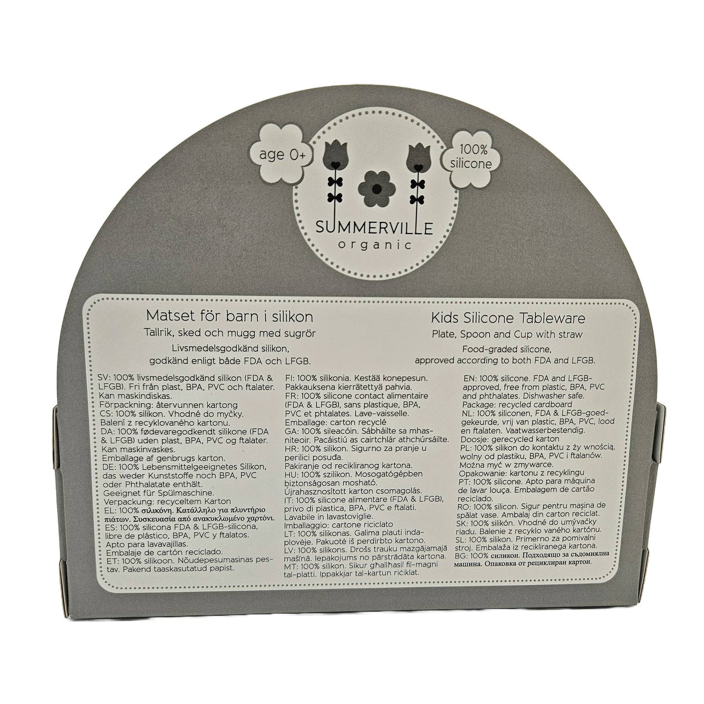 Summerville organic 3 st Barnmatset Blekt Mauve