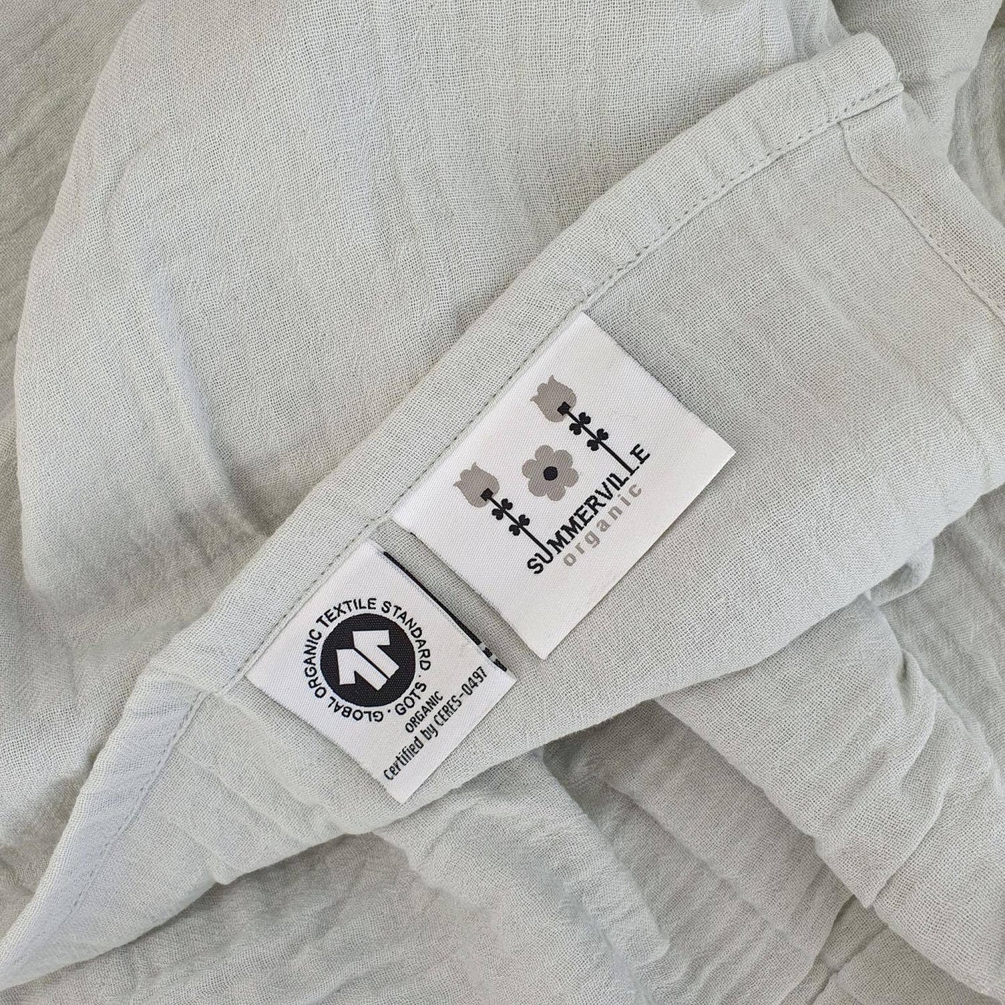 Ekologisk Baby Crinkle Swaddle Grå