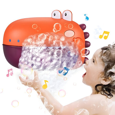Carlo Baby Dino Bath Bubble Blower with Music Red + 36 m