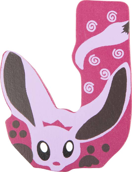 small foot Träbokstäver djur A-Z