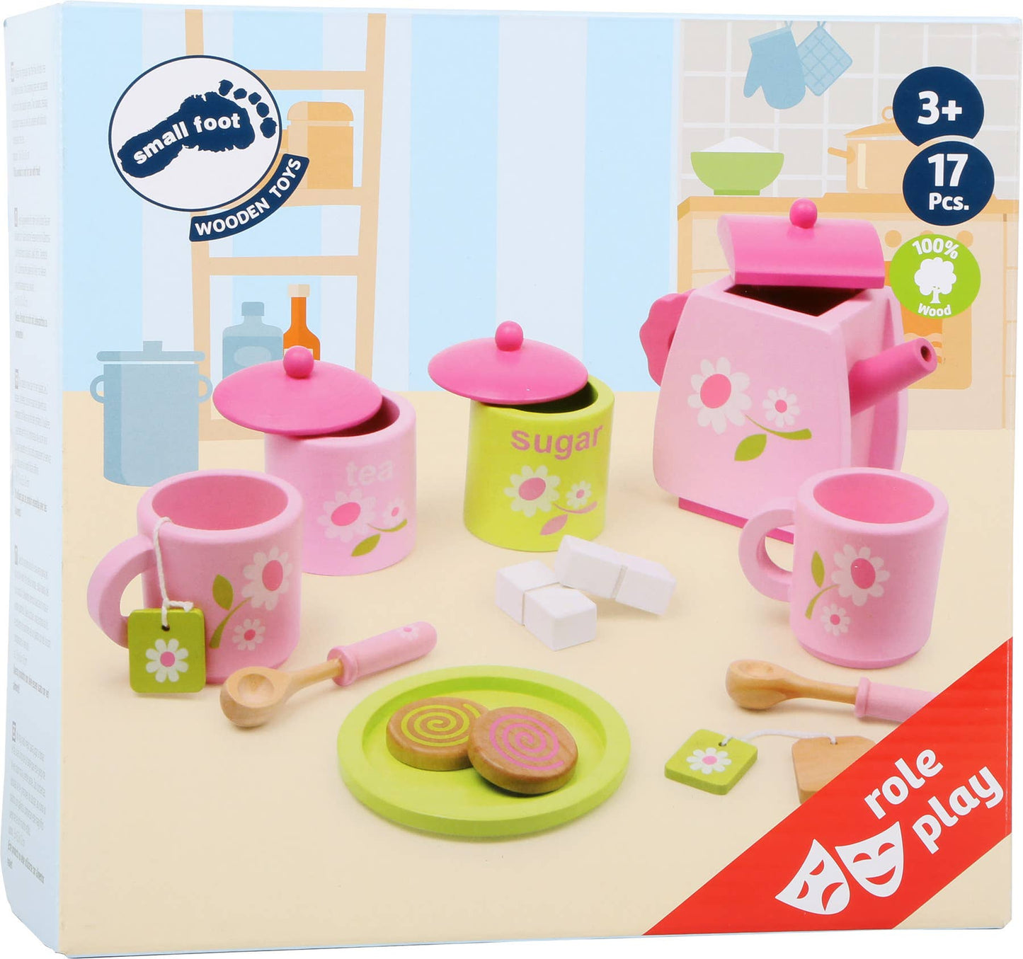 small foot Blomma te service | Handlare | Trä