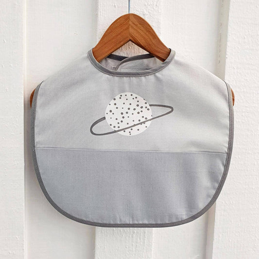 Ekologisk babyhaklapp Grey Planet