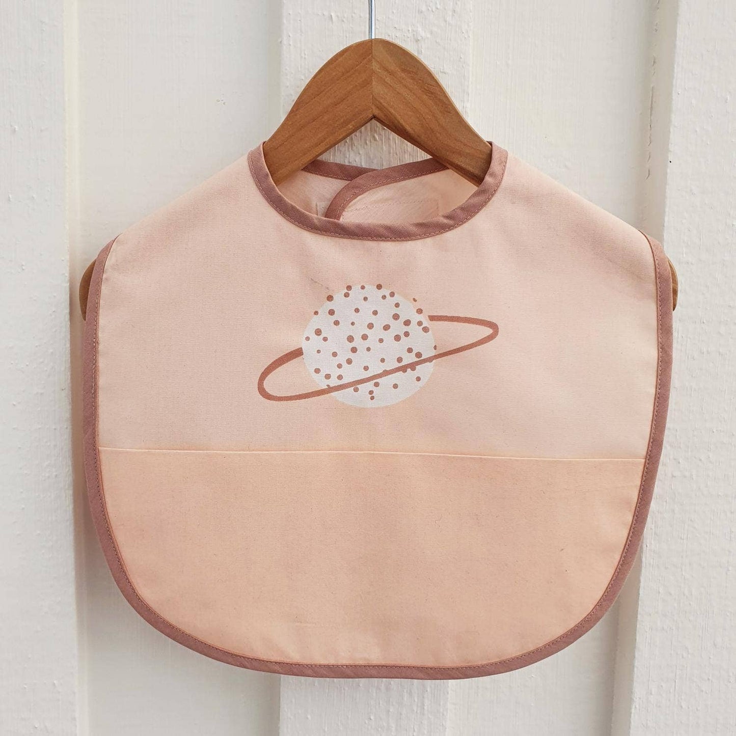 Summerville organic Ekologisk babyhaklapp Dusty Rose Planet