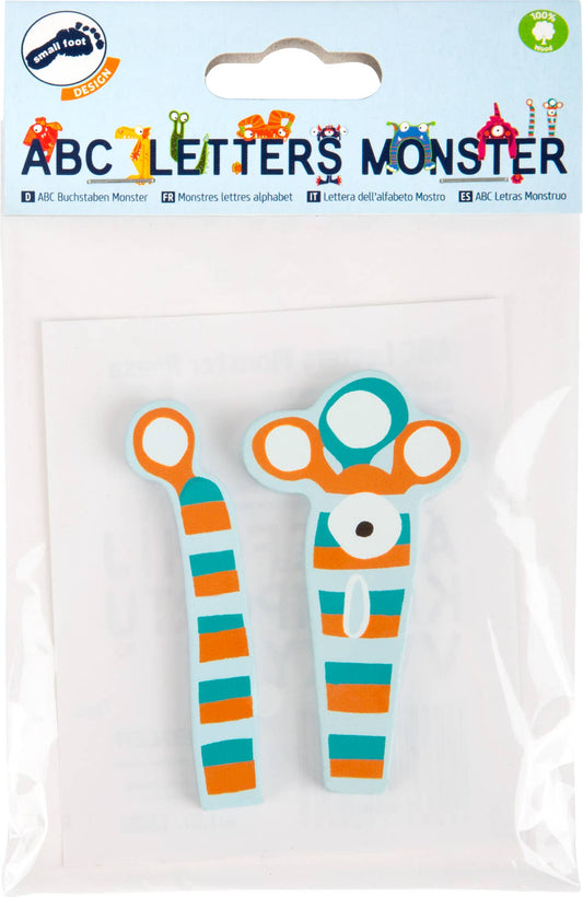 small foot small foot ABC bokstäver Monster Reese | brev tåg | trä