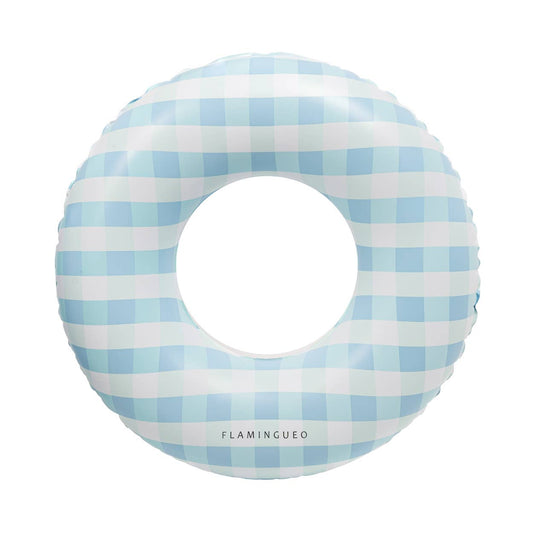Jättepool och strandflotta med Vichy Blue Print