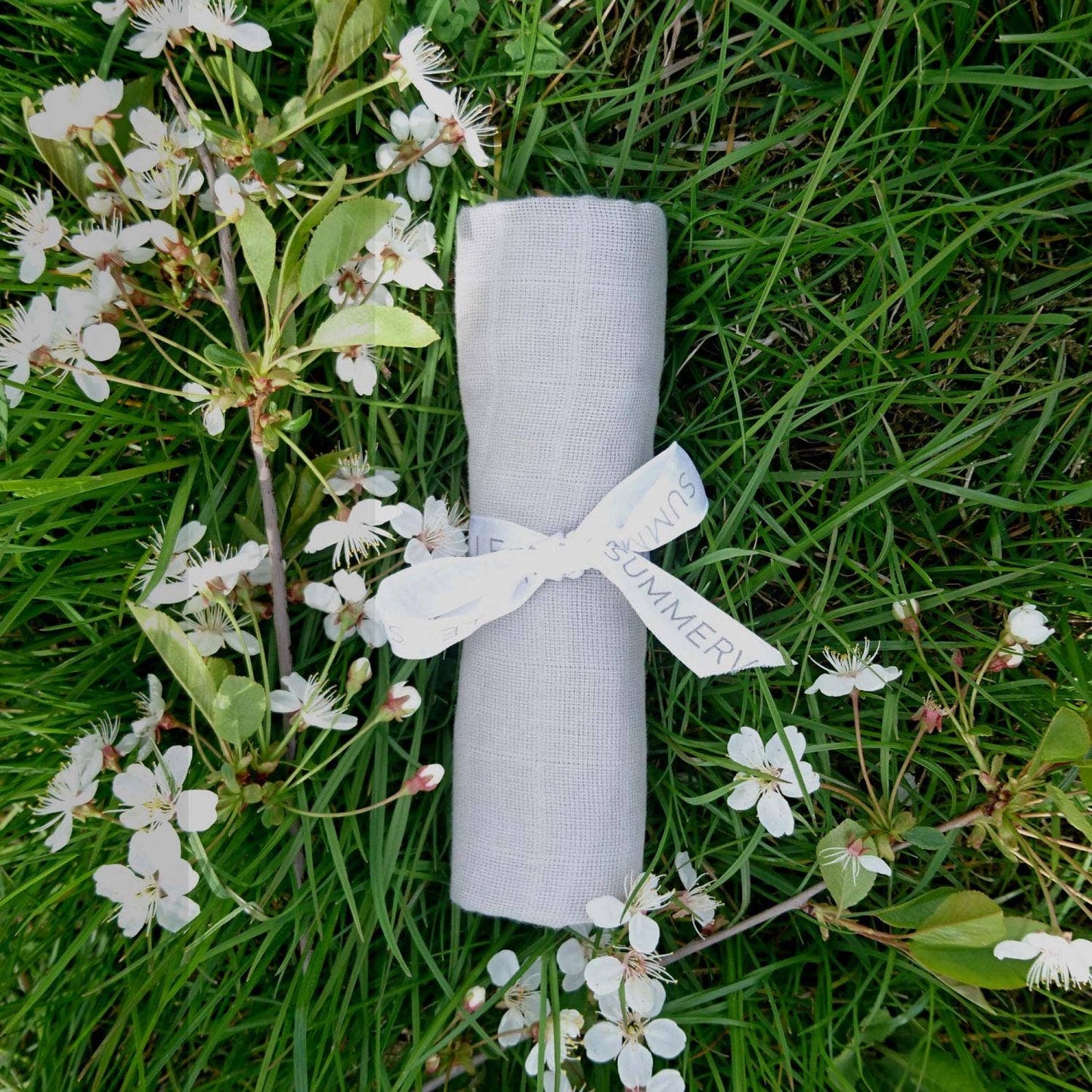 Ekologisk muslin Swaddle Filt Grå