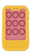 Nûby - Nuby Phone Popper Teething Toy Pink/Yellow + 3 m