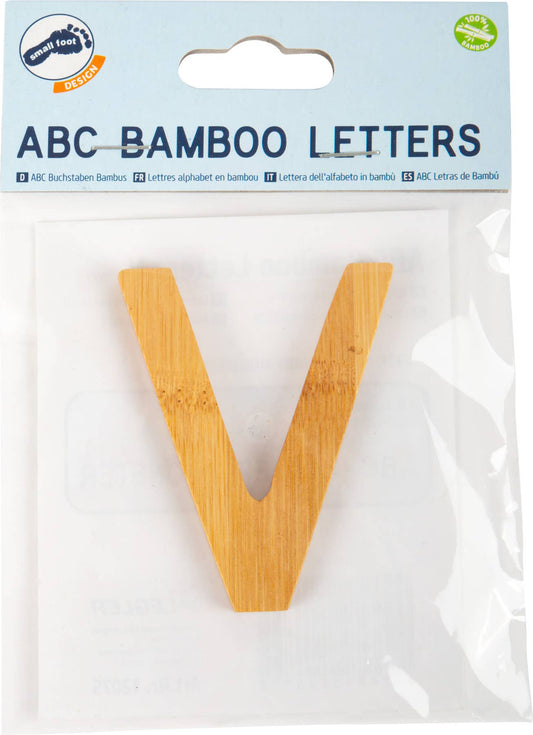 small foot small foot ABC bokstäver bambu V | brev tåg | trä