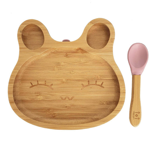 Summerville organic Bambu porslin för barn Rabbit Pale Mauve