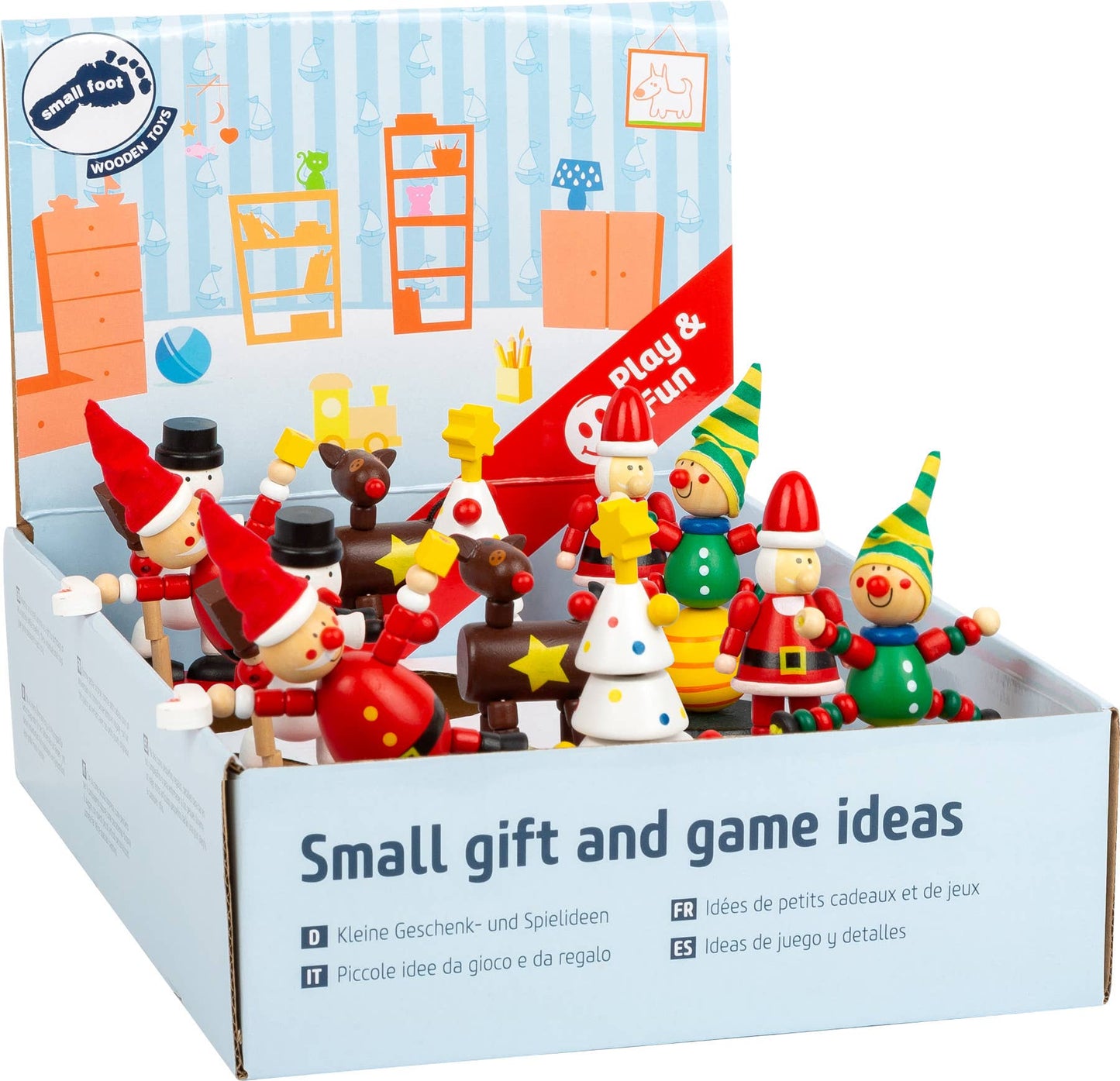 small foot Visa presssiffror Jul | displayer | trä