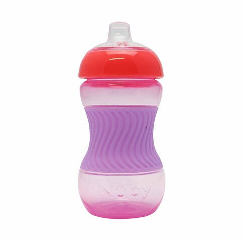 Nuby Mini Easy GripCup W Sleeve 180ml RedPink + 4 m