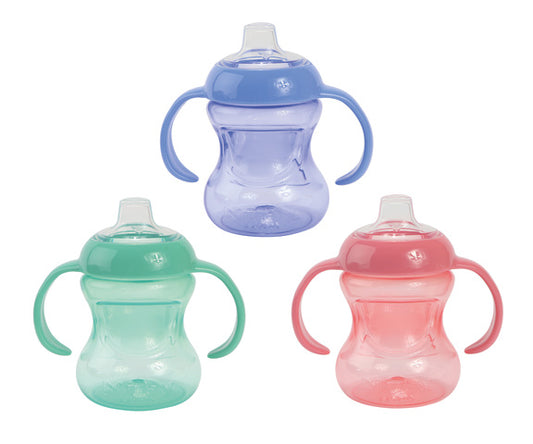 Nuby Mini EasyGrip Cup W Handles 150ml Gr/Bl/Pi+ 4 m