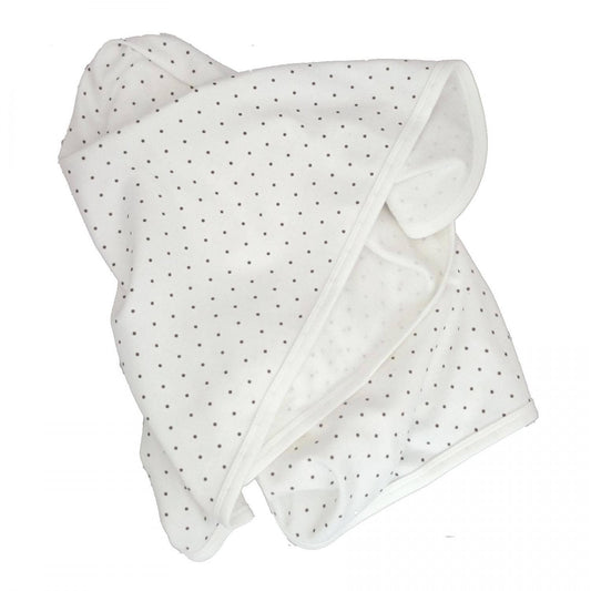 Ekologisk babyfilt White Dotty