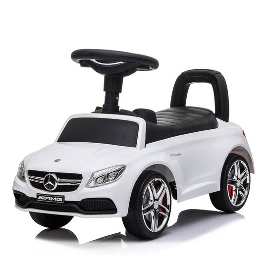 Mercedes AMG C63 kupe vit barnvagn