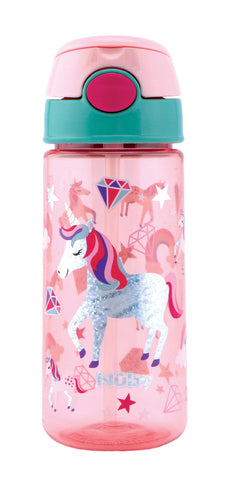 Nuby Soft Straw Push Cup with Glitter - 540ml - Unicorn
