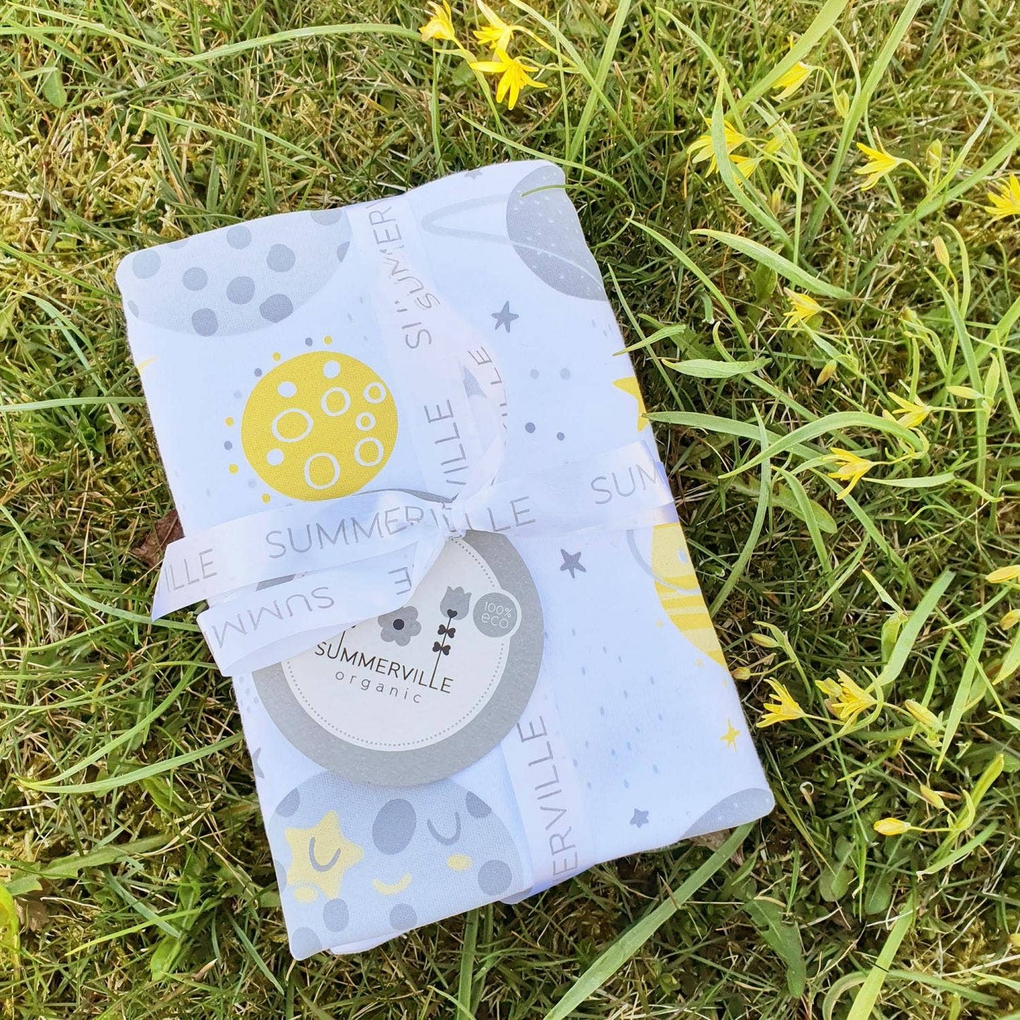 Ekologisk Babyfilt Moon Yellow