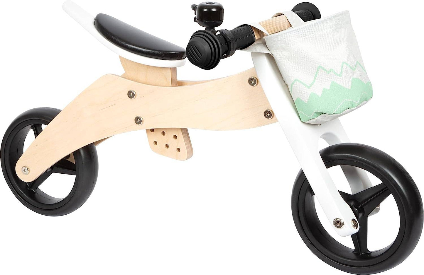 small foot 2 i 1 salvia balanscykel trike | hjul | trä