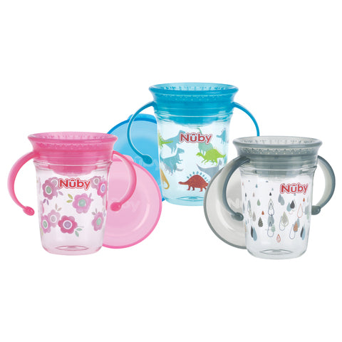 Nuby Twin handle 360° Wonder Cup Tritan 240ml 6m+