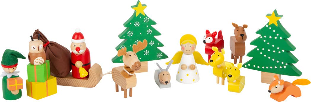 small foot small foot Animal Christmas Playset | Jul | Trä