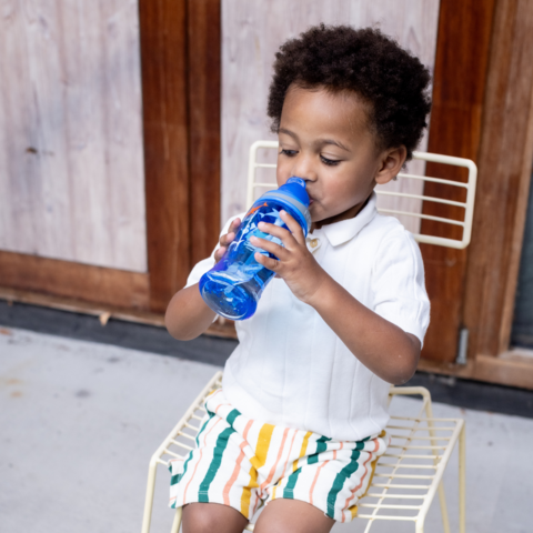 Nuby Flip It Cup PP 360 m Blue Shark 12m+