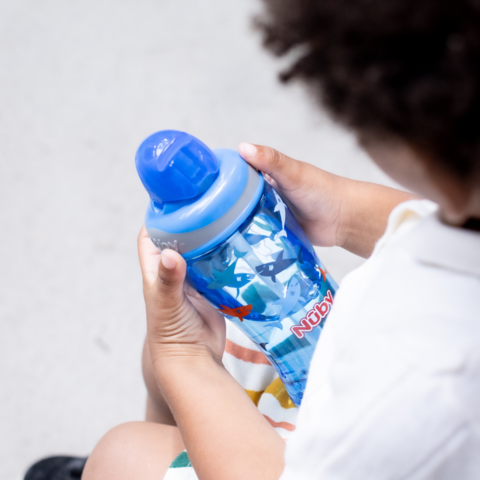 Nuby Flip It Cup PP 360 m Blue Shark 12m+
