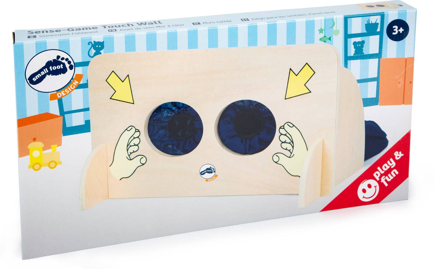 small foot Sensory Game Touch Wall | Pedagogisk leksak | Trä