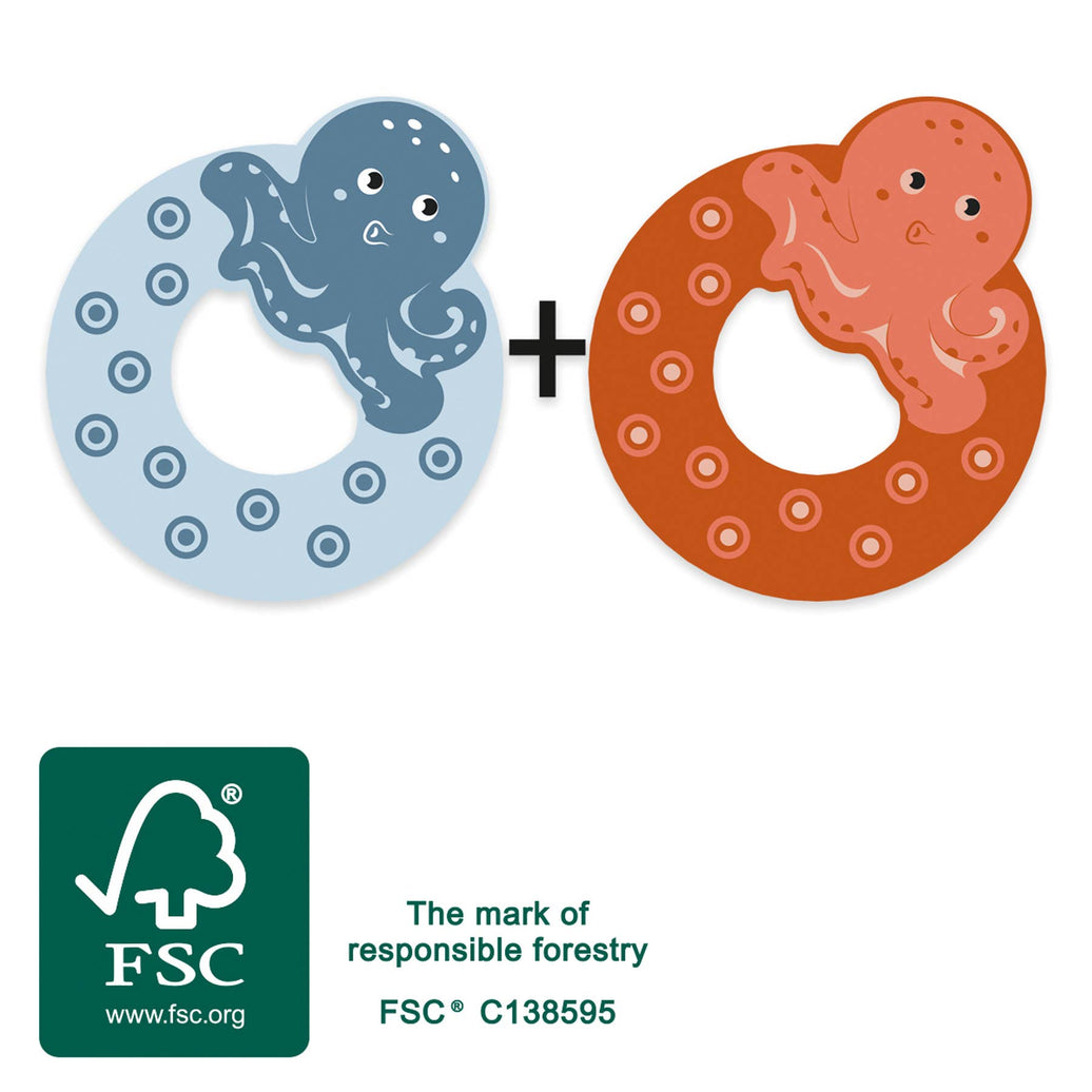 small foot Träbokstäver O