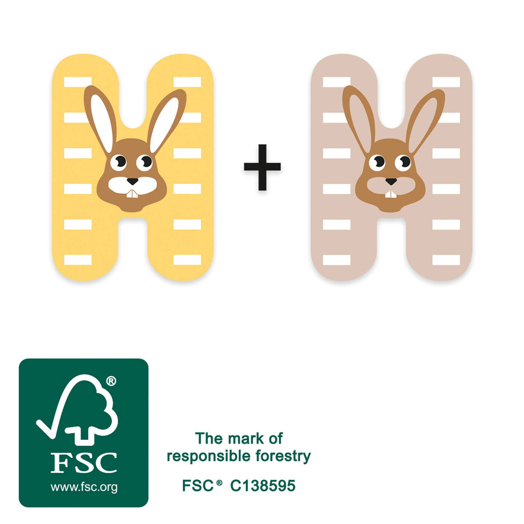 small foot Träbokstav H