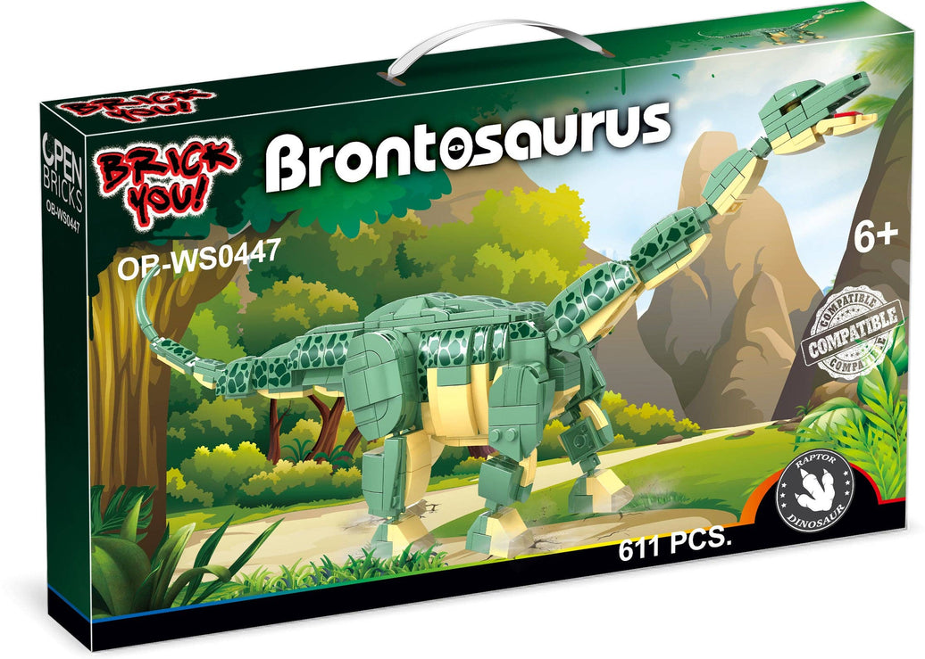 ÖPPNA BRICKS - Brontosaurus