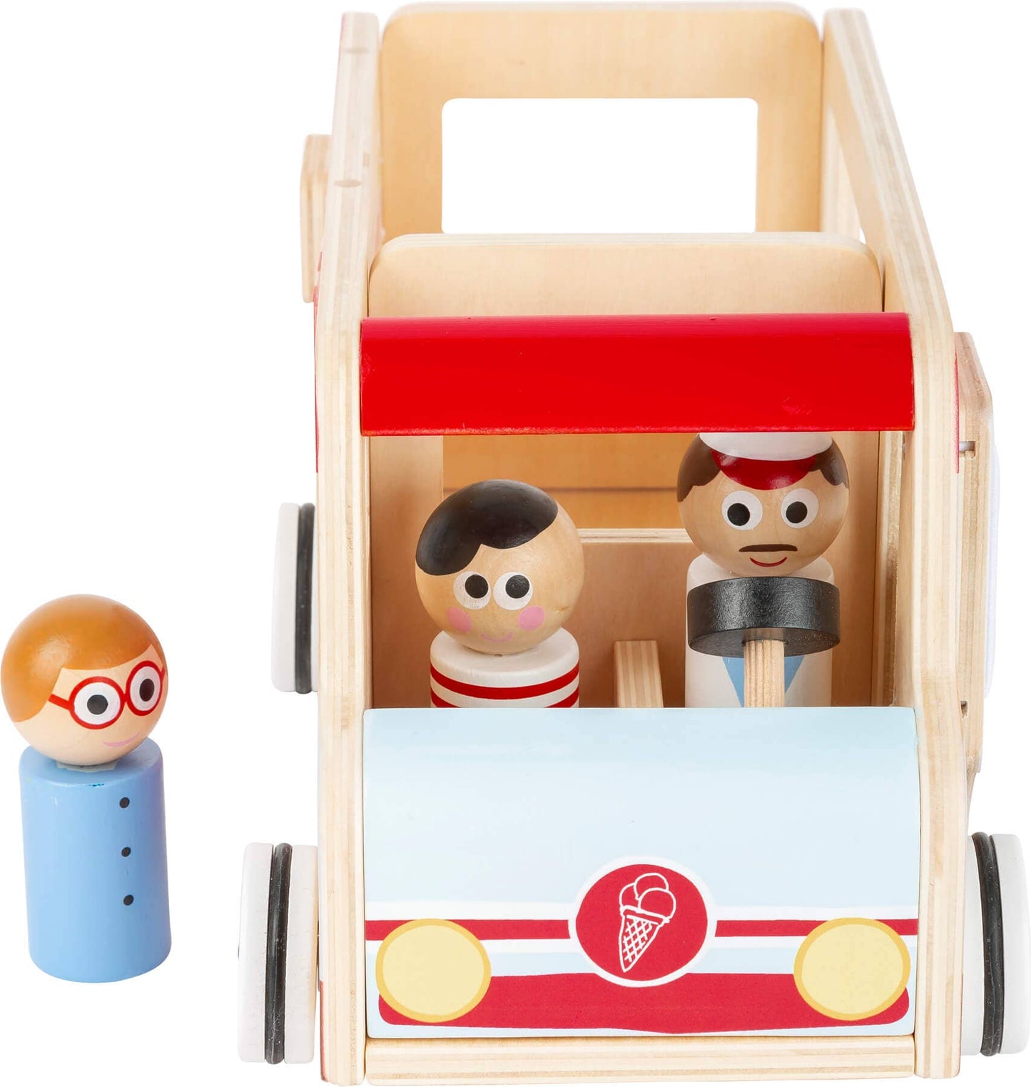 small foot Spielauto Eiswagen XL | Parkeringsgarage och fordon | Trä
