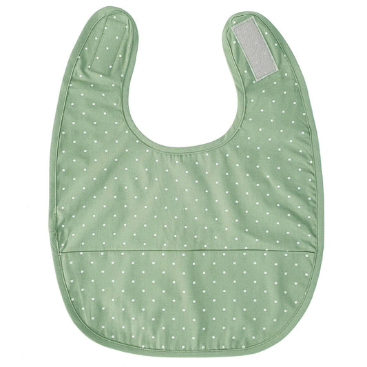 Summerville organic Ekologisk babyhaklapp Cameo Green Dotty