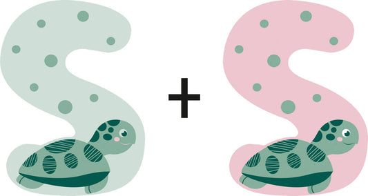 small foot small foot Träbokstäver S | uppsättning av 12 | barnrumsdekoration