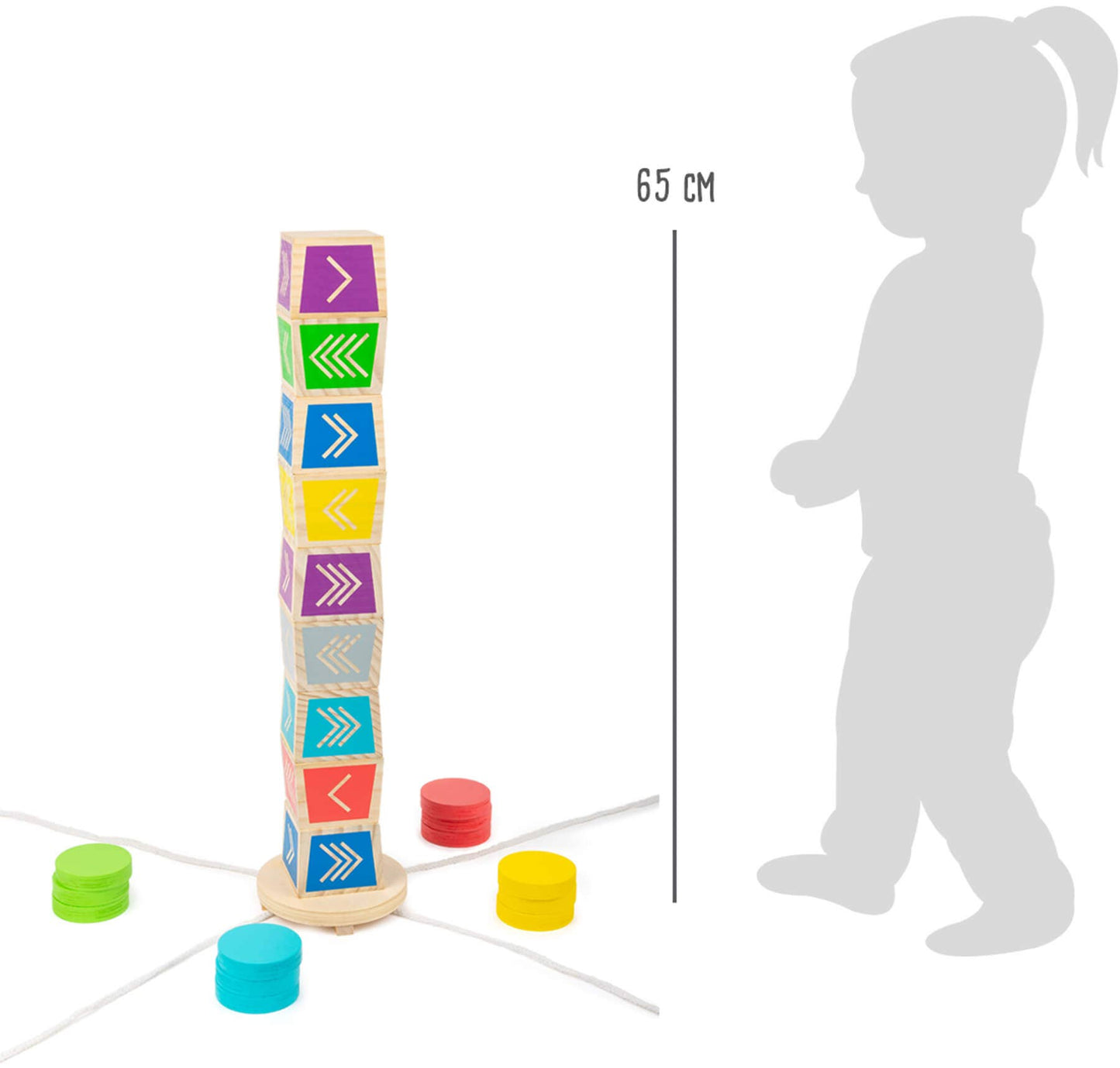 small foot small foot Kubb Vertikal Kasta Spel ”Aktiv” | 100% Fsc