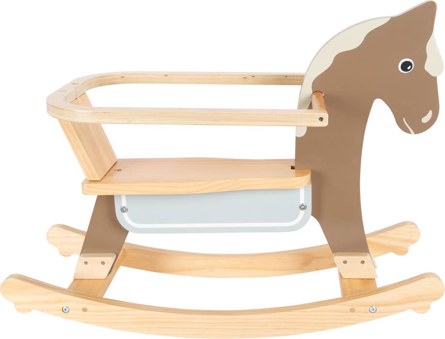 small foot small foot Gunghäst Med Sittring | Rocking Horse | Trä
