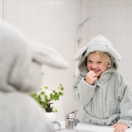 Ekologisk Badrock Kanin Silvergrå 8-10 år