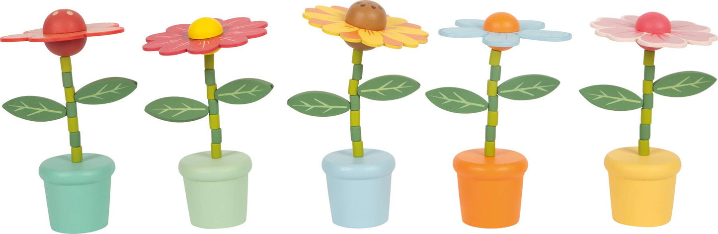 small foot Visa tryckfigurer blommor | Tryckfigurer | Träleksaker