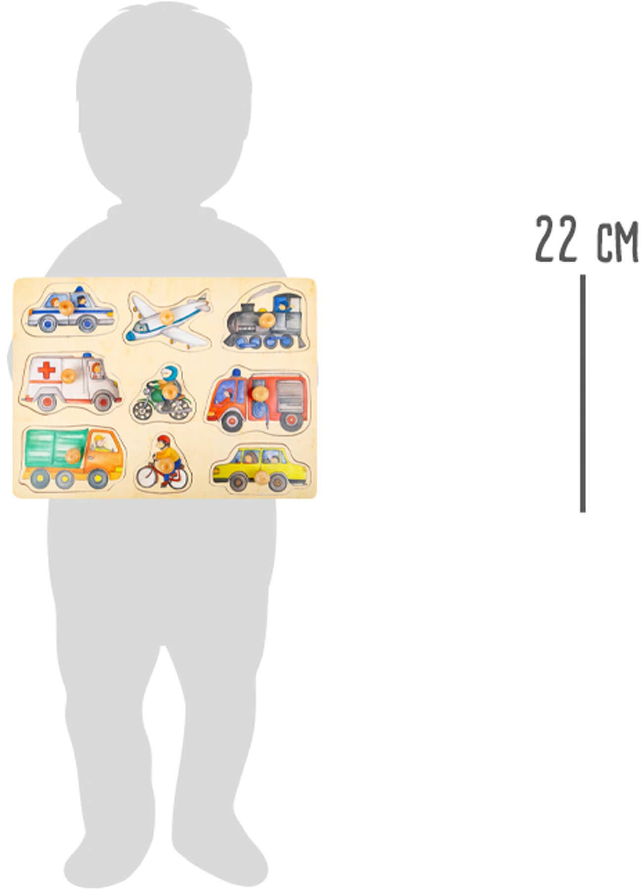 small foot Stadsfordon Set Puzzle | Pussel | Trä