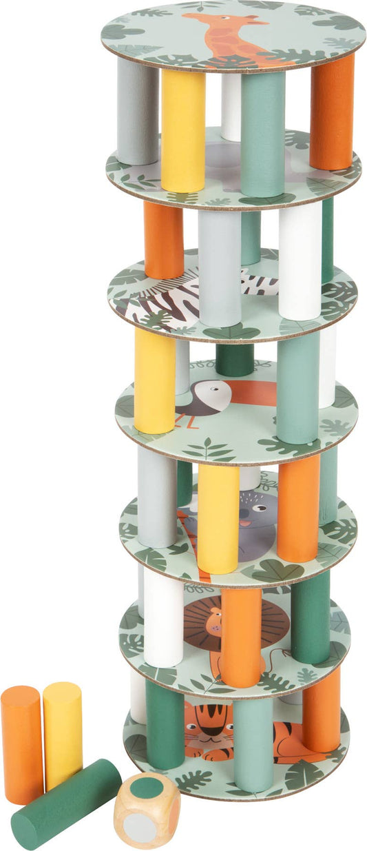 small foot ”Safari” wobble tower | brädspel | trä