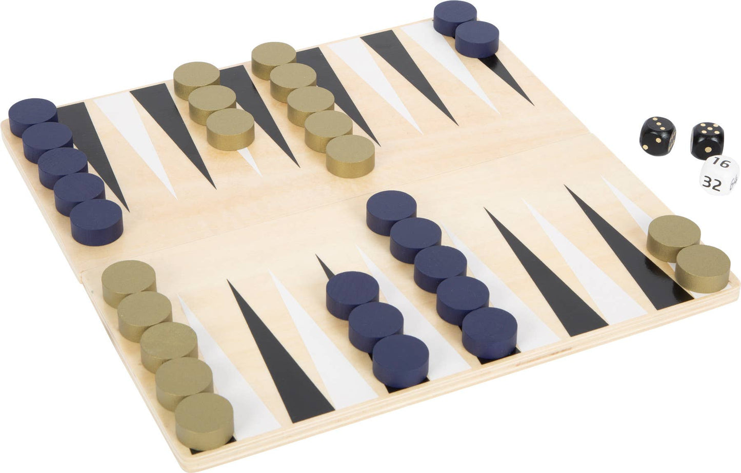 small foot Schack Och Backgammon ”Gold Edition” | Trä