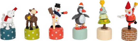 small foot Visa tryckfigurer jul och vinter | Träleksaker