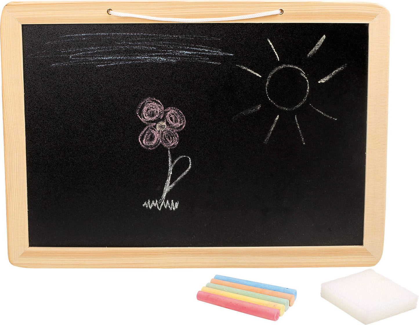 small foot small foot Blackboard Colourful Chalk | Svarta tavlor och skolmaterial | Trä