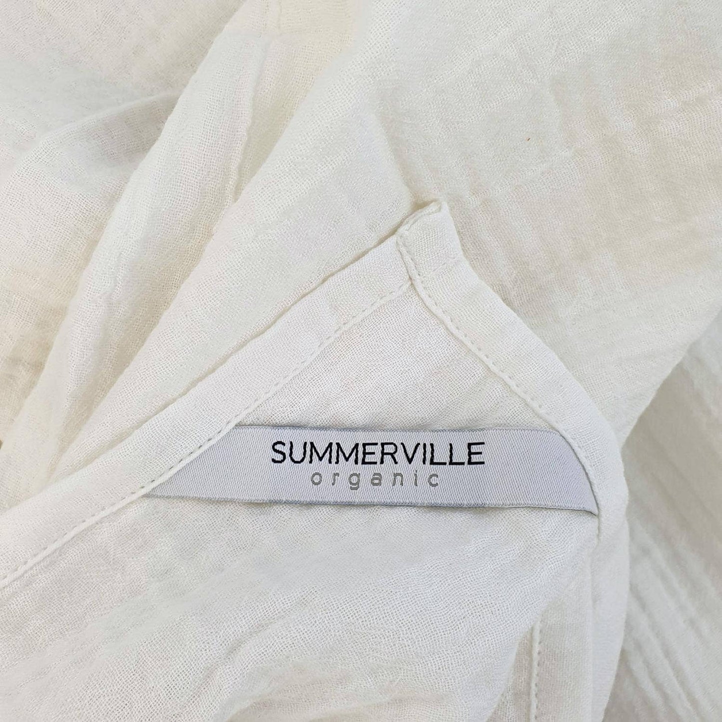 Ekologisk Baby Crinkle Swaddle Vit