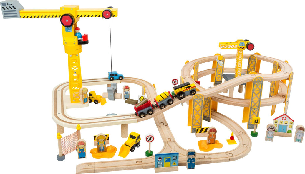 small foot Byggarbetsplats järnväg set