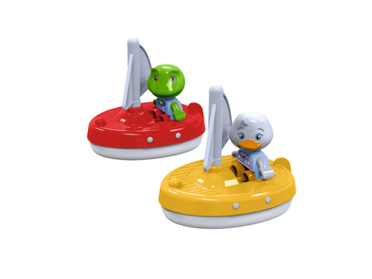 Aquaplay 2-Pack Segelbåtar med Figurer