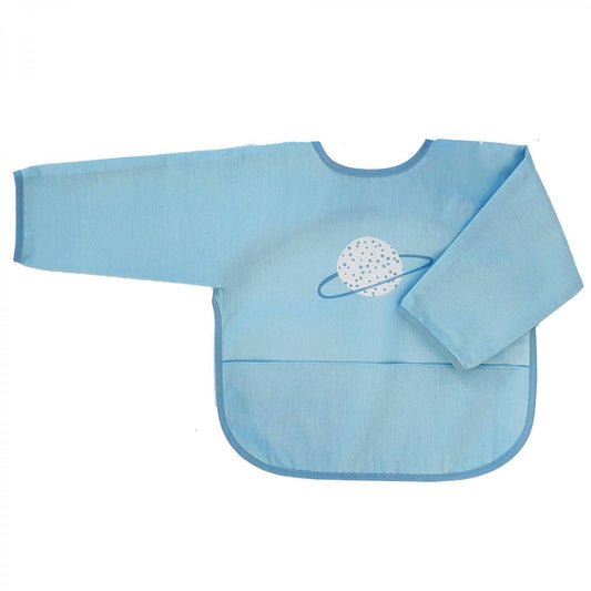 Summerville organic Ekologisk babyhaklapp med ärmar Blue Planet