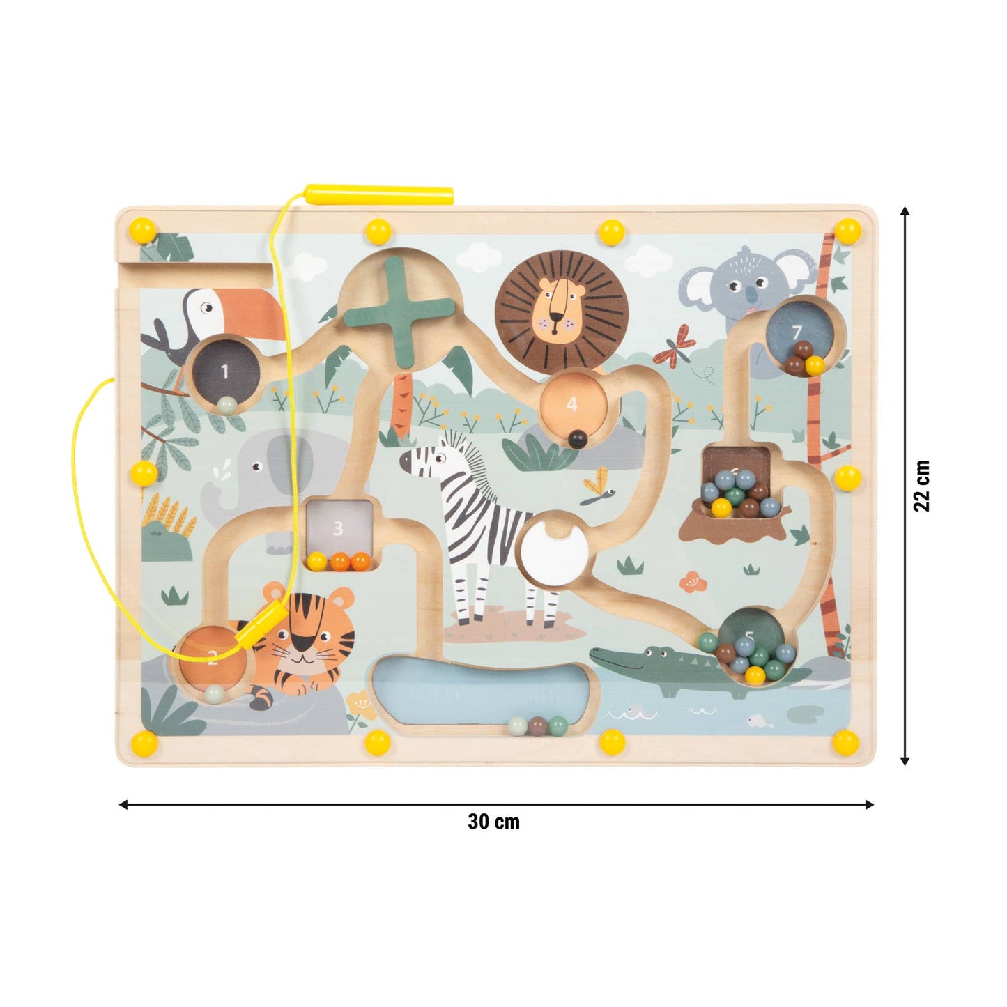 small foot Magnetisk labyrint "Safari" | Leksak | Träleksak