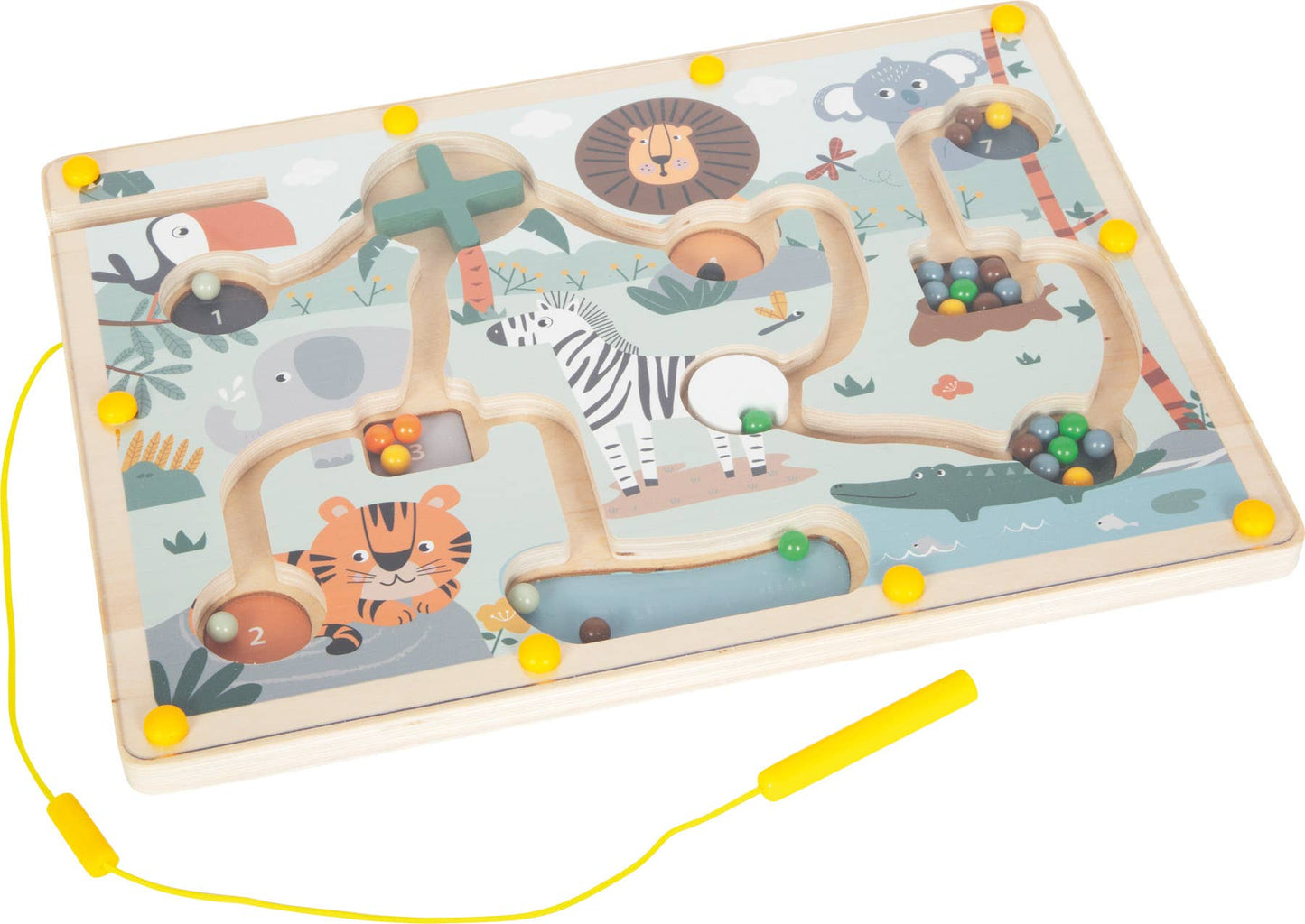 small foot Magnetisk labyrint "Safari" | Leksak | Träleksak