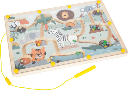 small foot Magnetisk labyrint "Safari" | Leksak | Träleksak